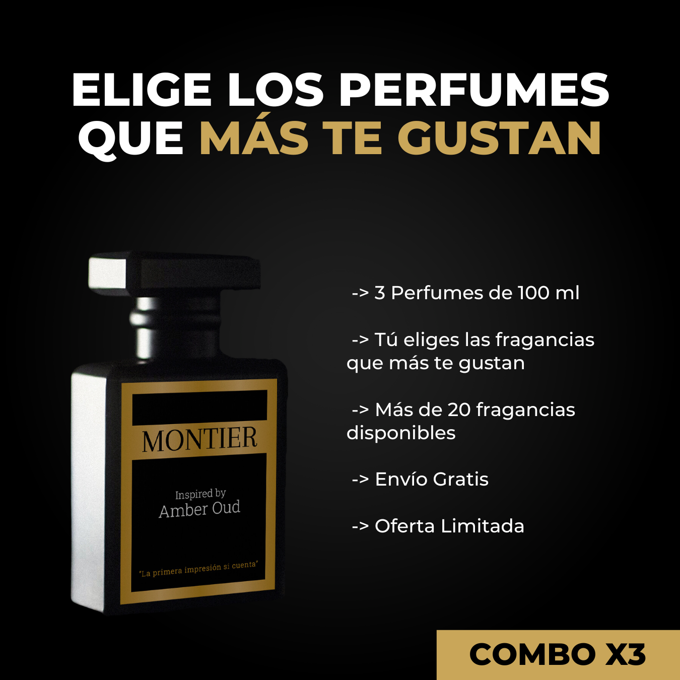 Combo 3 Perfumes 100ml