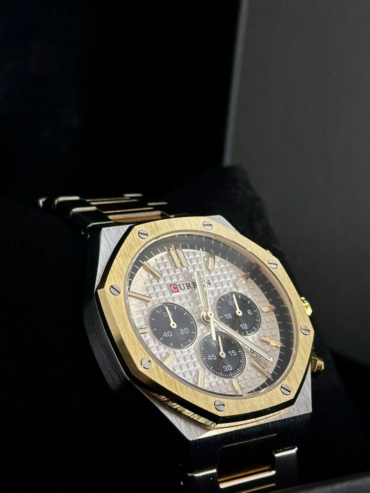 RELOJ CURREN CRONOGRAFO BICOLOR M09